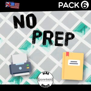 Pack 6 – No Prep – English