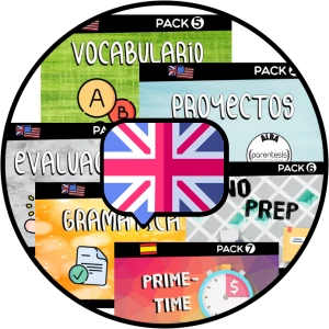 Packs en Inglés: recursos descargables en formato .pdf o .ppt para tu aula.