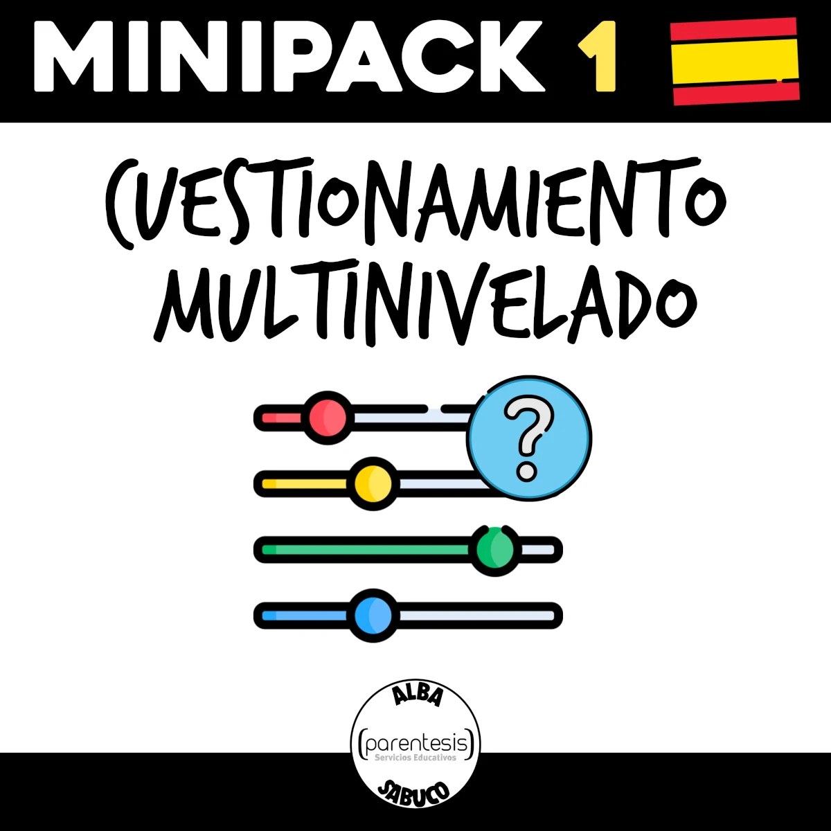 Minipack en español sobre Cuestionamiento multinivelado de Parentesis