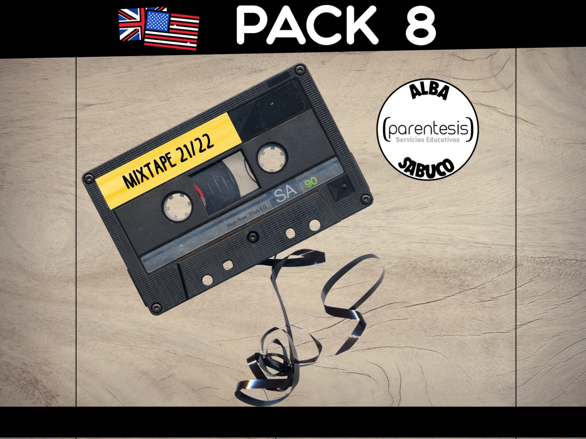 Pack 8 de Parentesis sobre Mix Tape en inglés