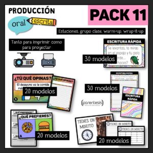 Pack 11 – Producción – Español